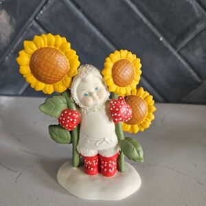 Sunflower Figurine with Red Polka Dot Boots